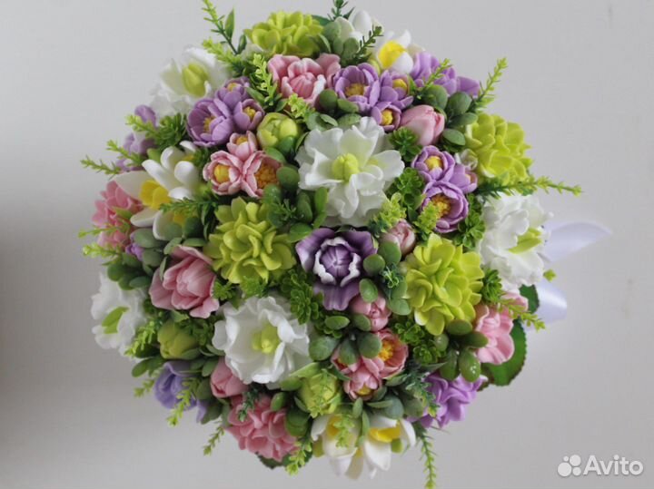Букет цветов из мыла