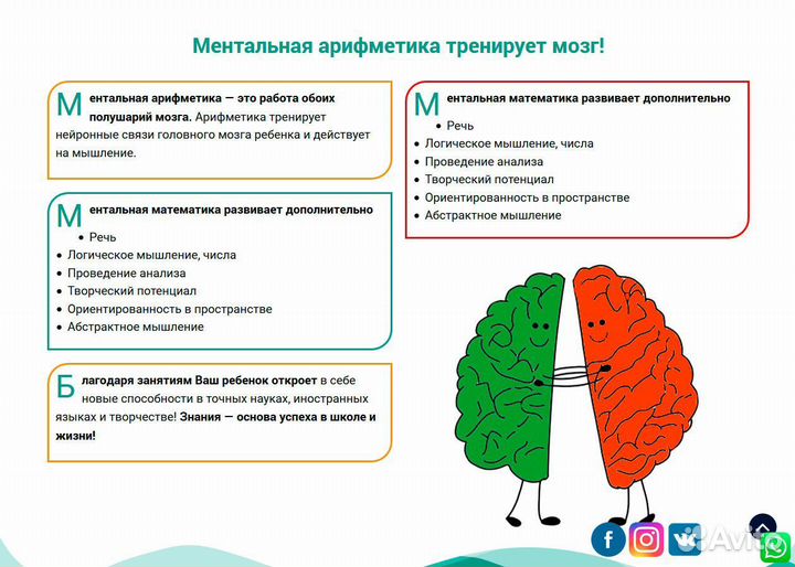 Ментальная арифметика. Таблица умножения Онлайн