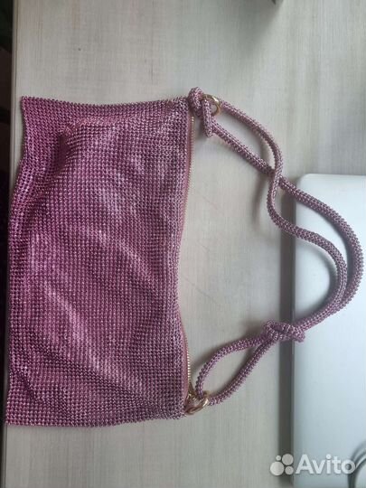 Cумка розовая со стразами
