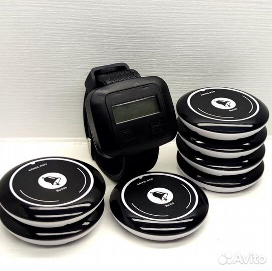 Кнопка вызова официанта модель Смайл с часами