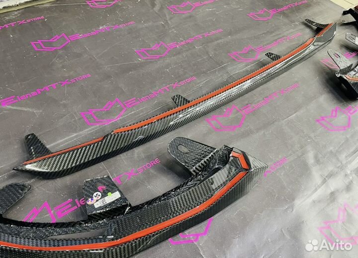 Сплиттер BMW G42 сухой карбон