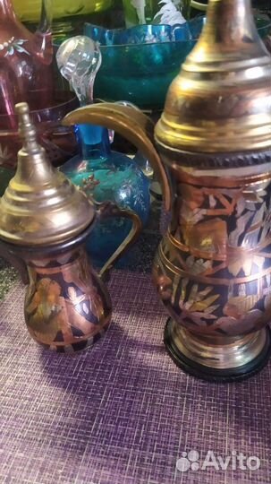 Поднос и 6 рюмок Индия