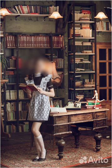 Школьное платье с фартуком