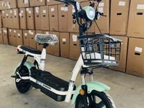 Электровелосипед мопед с педалями Green новый