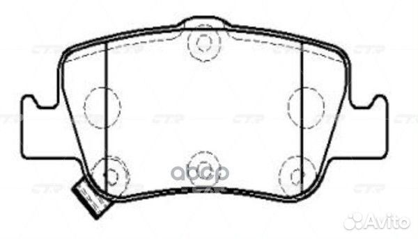 Колодки тормозные зад toyota corolla 06- GK1189