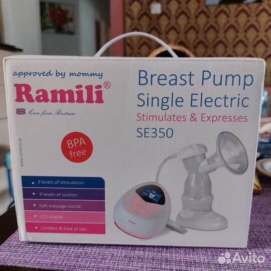 Двухфазный электрический молокоотсос Ramili SE350