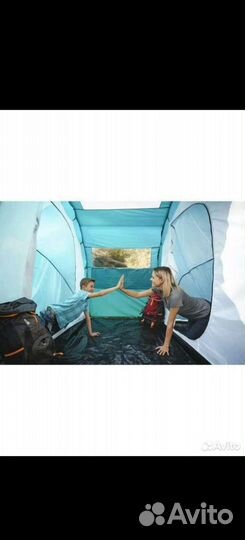 Палатка, раскладушка, душ туалет