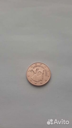 Монета Евросоюза, 5 евроцентов, Кипр, 2011 г