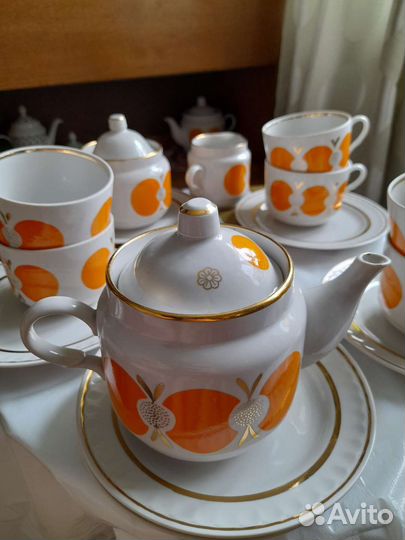 Новый Сервиз чайный СССР винтаж