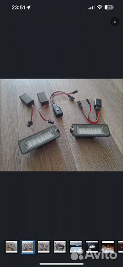 Подсветка номера vw passat golf passat cc