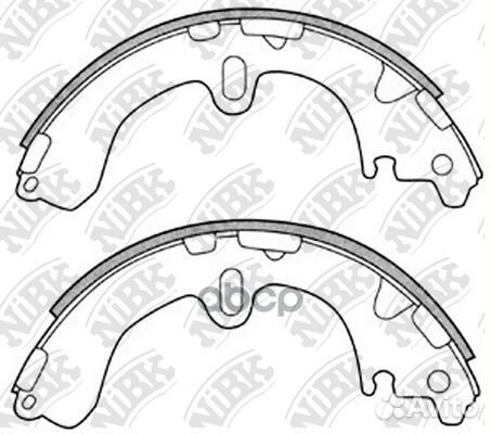 2311FN/FN2288 NiBK Колодки тормозные барабанные