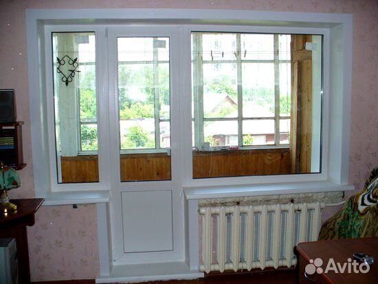 Двери балконные под ключ