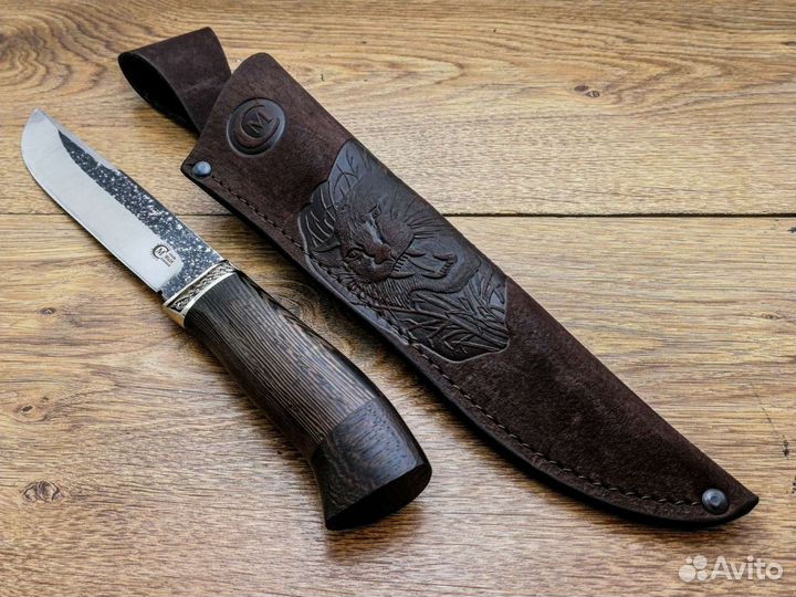 Нож Путник со следами ковки из стали 95х18