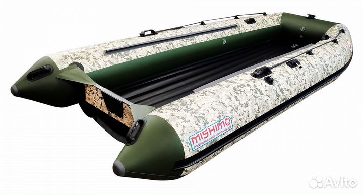 Лодка mishimo rapid 360 PRO Камуфляж пиксель