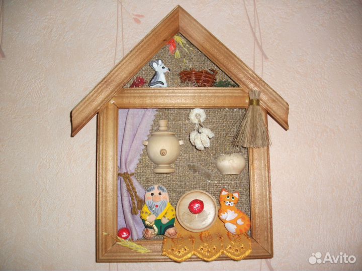 Для дачи (панно+ берестяной сосуд)