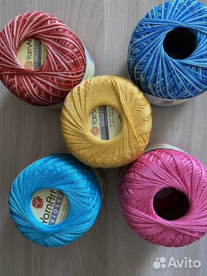 Пряжа хлопок мерсеризованный