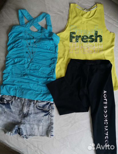 Вещи пакетом на девочку, 140-146р