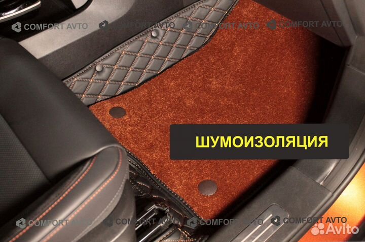 3Д 3D коврики из экокожи шьем сами