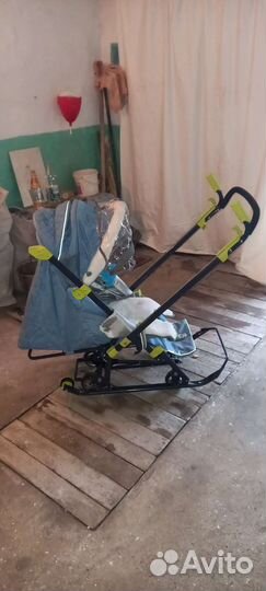 Детские санки утеплённые