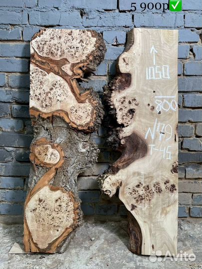 Слэб дерева / Заготовки / Карагач / Дуб