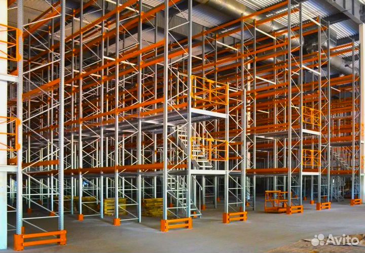 Мезонинные стеллажи для склада