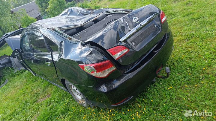 Nissan almera g15 бампер задний оригинал черный