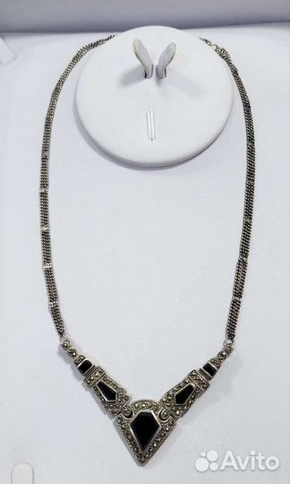 Серебряное колье 925 пробы