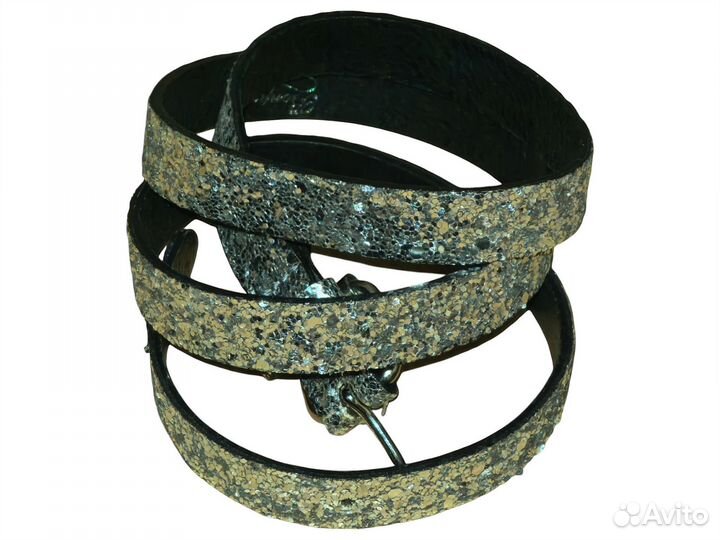 Ремень bonpoint silver glitter belt. Оригинал