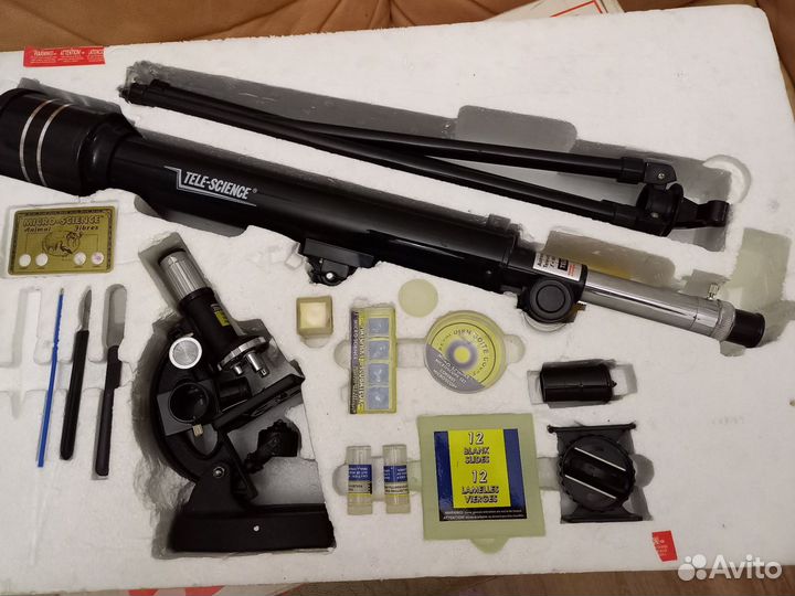 Набор микроскоп +телескоп