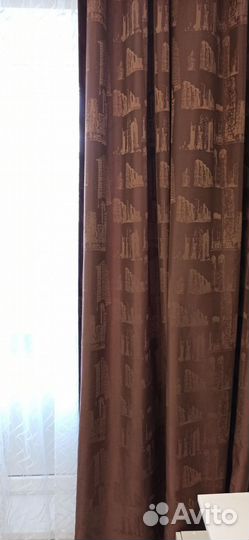 Шторы блэкаут на шторной ленте 4 метра