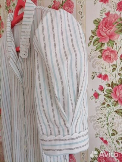 Блузка рубашка женская 50 ретро с вышивкой