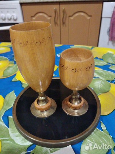 Рюмки деревянные СССР,сувенирные