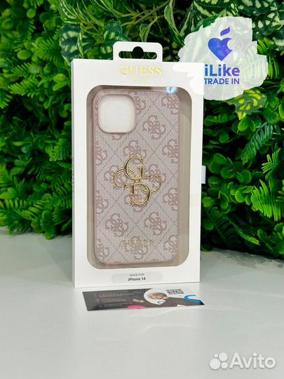 Чехол Guess для iPhone 14 Pink (8781)