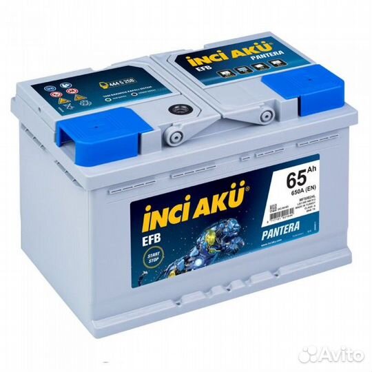 Аккумулятор Inci AKU EFB 65R обр. пол. 65 Ач