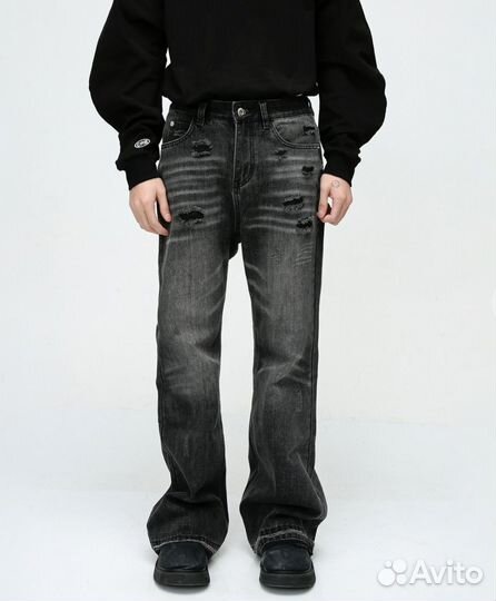 Джинсы клеш balenciaga type