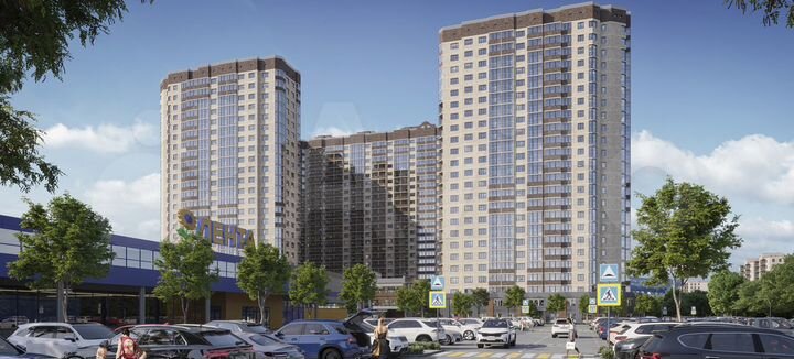 2-к. квартира, 57,5 м², 19/24 эт.