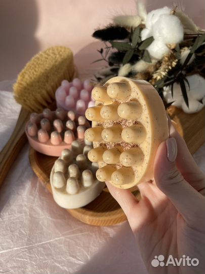 Мыло с люффой и мыло-скраб