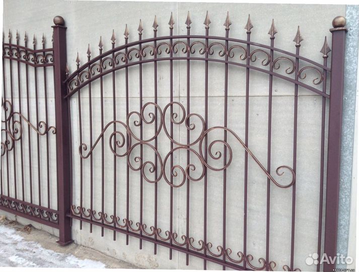 Кованый забор, перила,балкон