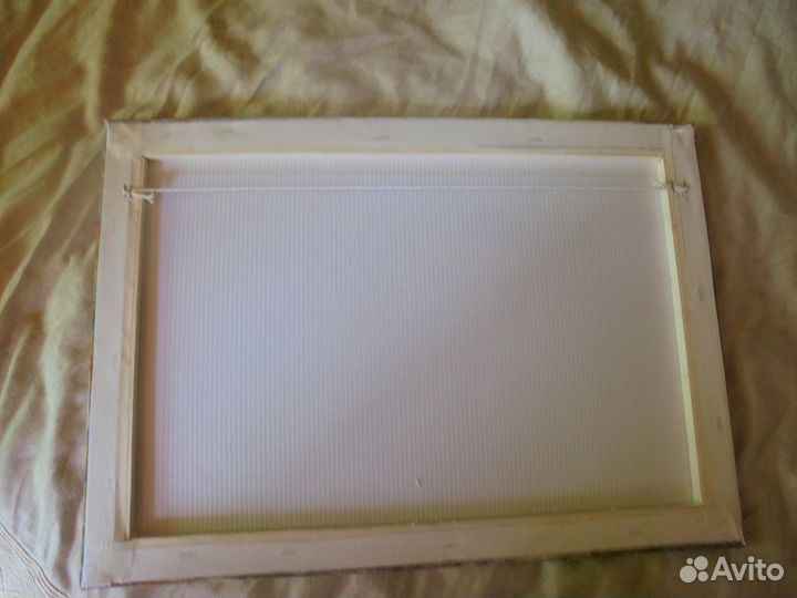 Панно Синие коты принт 46х32 см подрамн дерев