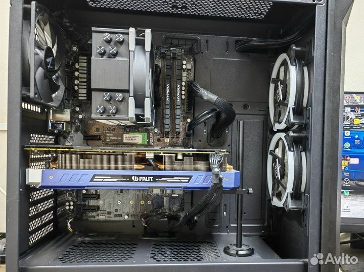 Игровой компьютер ryzen 5 2600, GTX1070