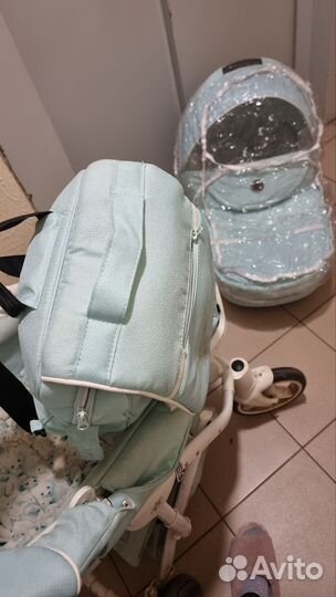 Коляска 2 в 1 эко кожа