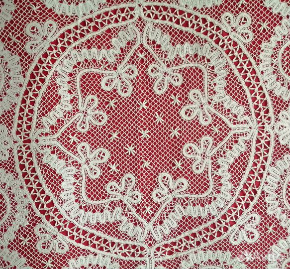Винтаж. Старинная скатерть. Вологодское кружево