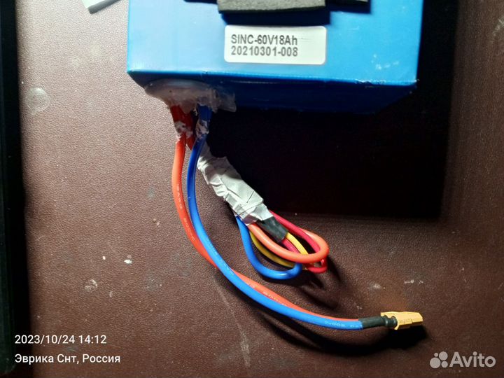 Аккумулятор для электроскутера sinc 60V 18ач