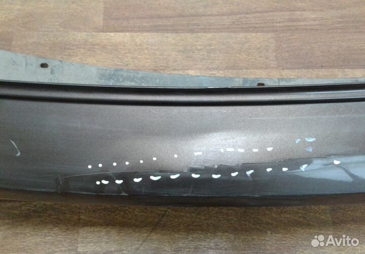 Бампер задний Volkswagen Polo (15) рестайлинг (трещина, слом. бок. крепл.) oem 6ru807421