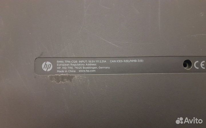 Ноутбук хп на разбор. tpn c126 HP HQ-TRE 71025