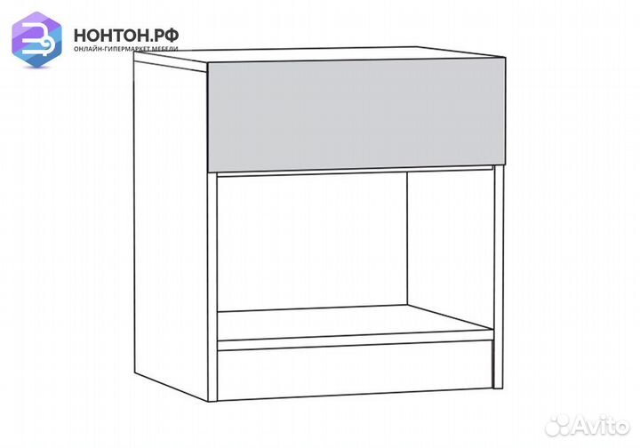 Тумба Ливерпуль 08.146 белая / ясень ваниль