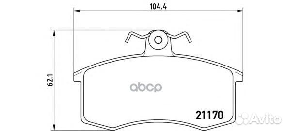 Колодки тормозные дисковые пер К-Т P41003 Brembo