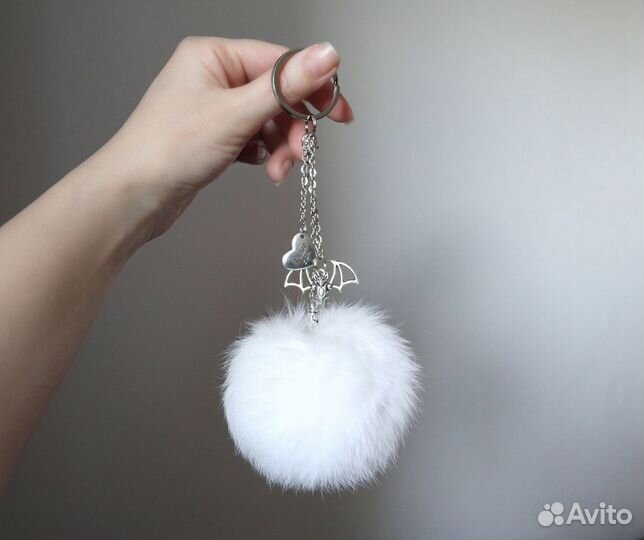 Брелоки меховые помпоны