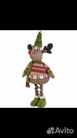 Фигура-игрушка декоративная Олень и снеговик