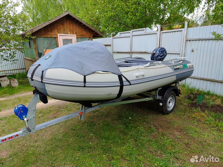 Комплект: лодка, мотор, прицеп